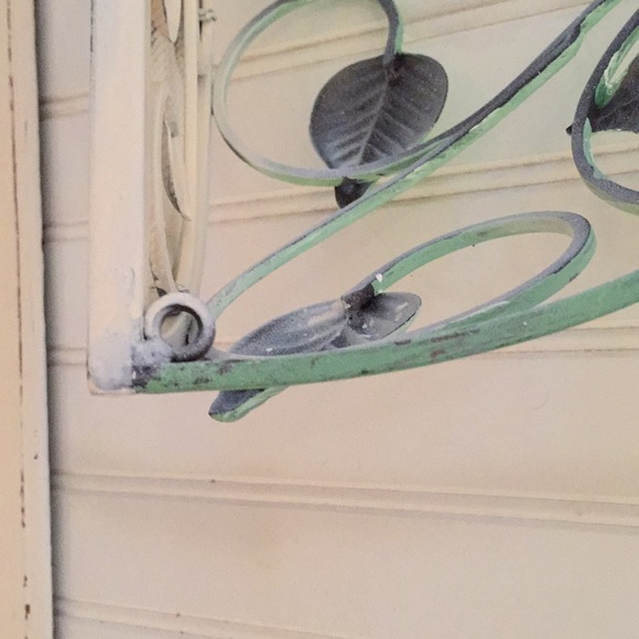 Decorative Metal Distressed Half Moon Shelf - Picture 9 of 9